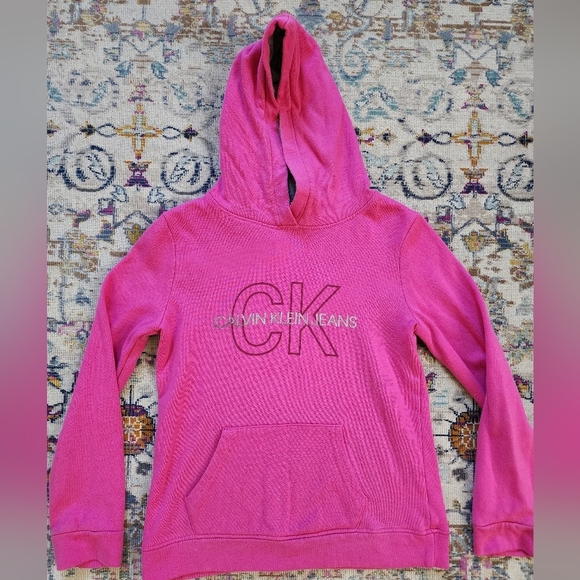 Calvin Klein Pullover Pink Sweater, sz Large (12-14) - Picture 1 of 8